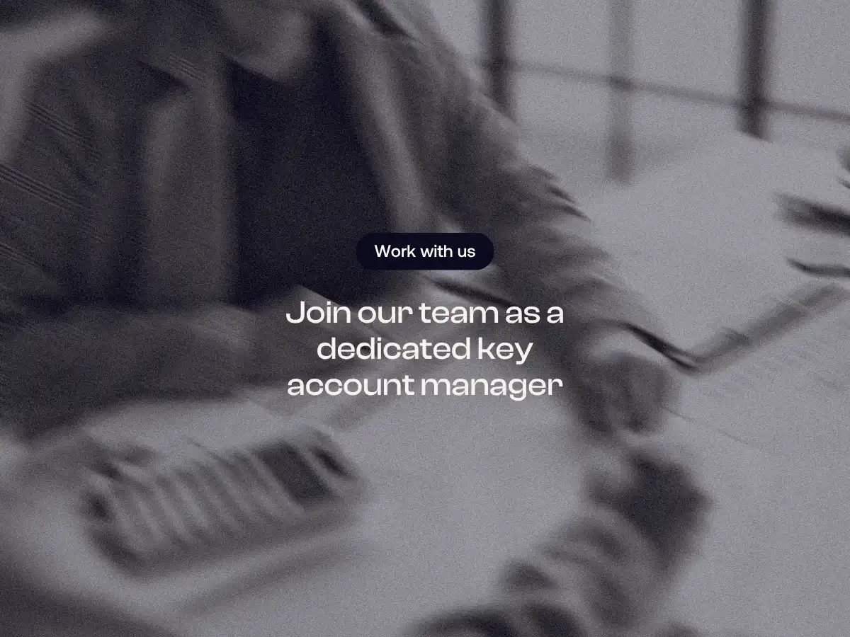 Two people shaking hands across a desk, with a colour tint and motion blur that is characteristic of Refuel Creative's brand imagery. Text overlay says: 